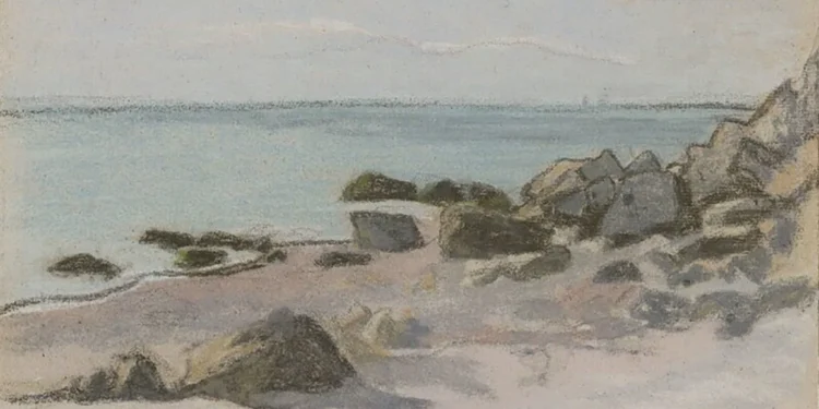 Claude Monet’s "Bord de Mer," an 1865 pastel-on-paper painting. From the US District Court for the Eastern District of Louisiana