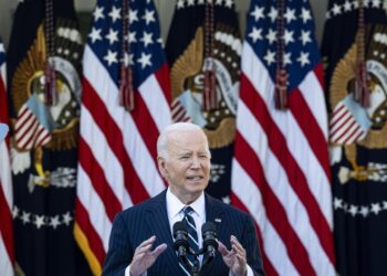 Washington (United States), 07/11/2024.- US President Joe Biden delivers remarks on the results of the 2024 presidential election during an address to the nation in the Rose Garden of the White House in Washington, DC, USA, 07 November 2024. President Biden stated he accepts the choice the country made, after Republican presidential candidate Donald J. Trump was declared the winner of the 2024 US presidential election over Democratic presidential candidate US Vice President Kamala Harris. (Elecciones) EFE/EPA/GRAEME SLOAN