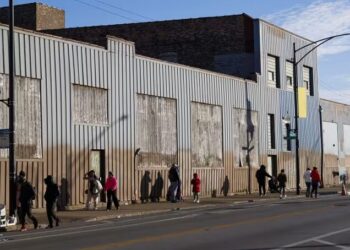 Un refugio para inmigrantes en Chicago el año pasado. Foto: Zuma Press