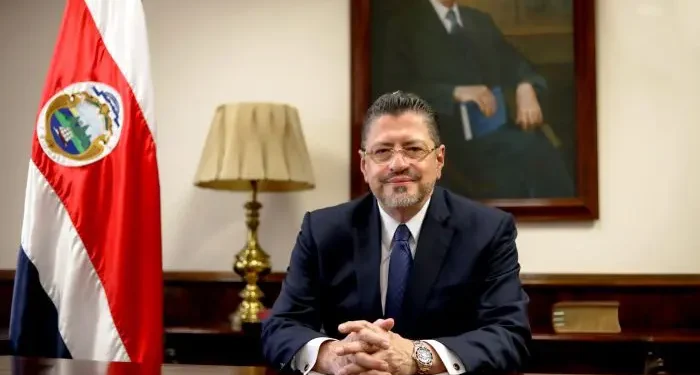 El presidente de Costa Rica, Rodrigo Chaves