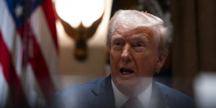 Washington (United States), 26/02/2025.- US President Donald Trump speaks during a cabinet meeting at the White House in Washington, DC, USA, 26 February 2025. EFE/EPA/AL DRAGO / POOL